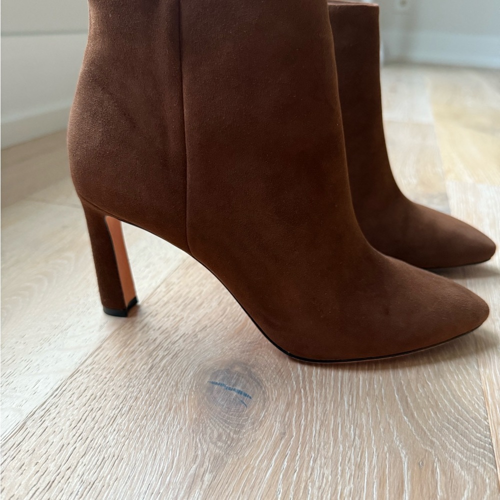 Antonio Melani Elegant Brown Suede Ankle Boots sz8